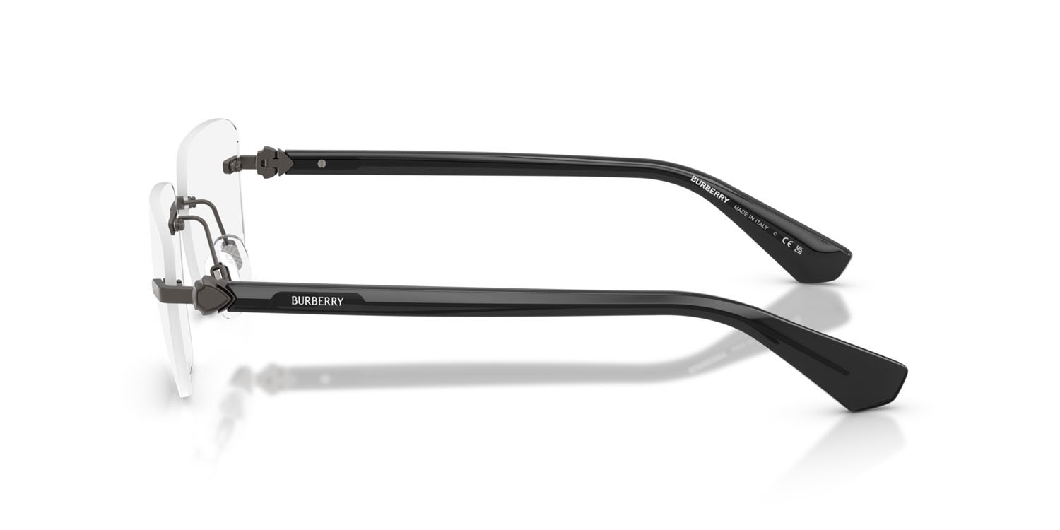 Occhiali da vista Burberry BE 1392 (1316) colore grigio opaco forma rettangolare lenti lente demo