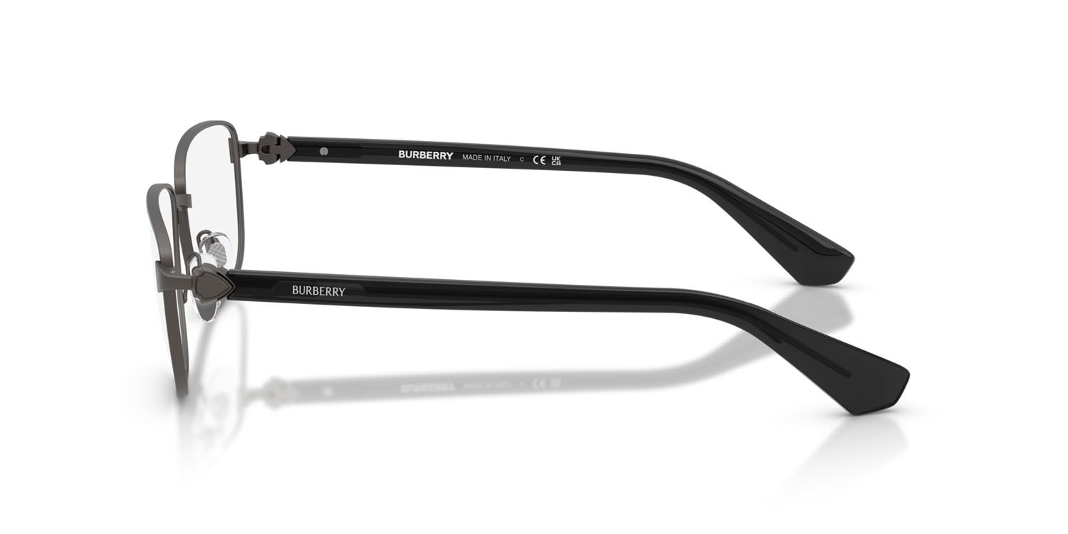 Occhiali da vista Burberry BE 1393 (1316) colore grigio opaco forma rettangolare lenti lente demo