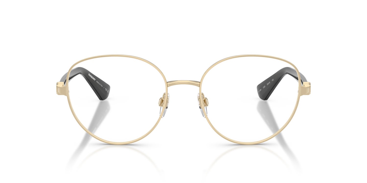 Occhiali da vista Burberry BE 1394 (1355) colore oro chiaro forma pantos lenti lente demo