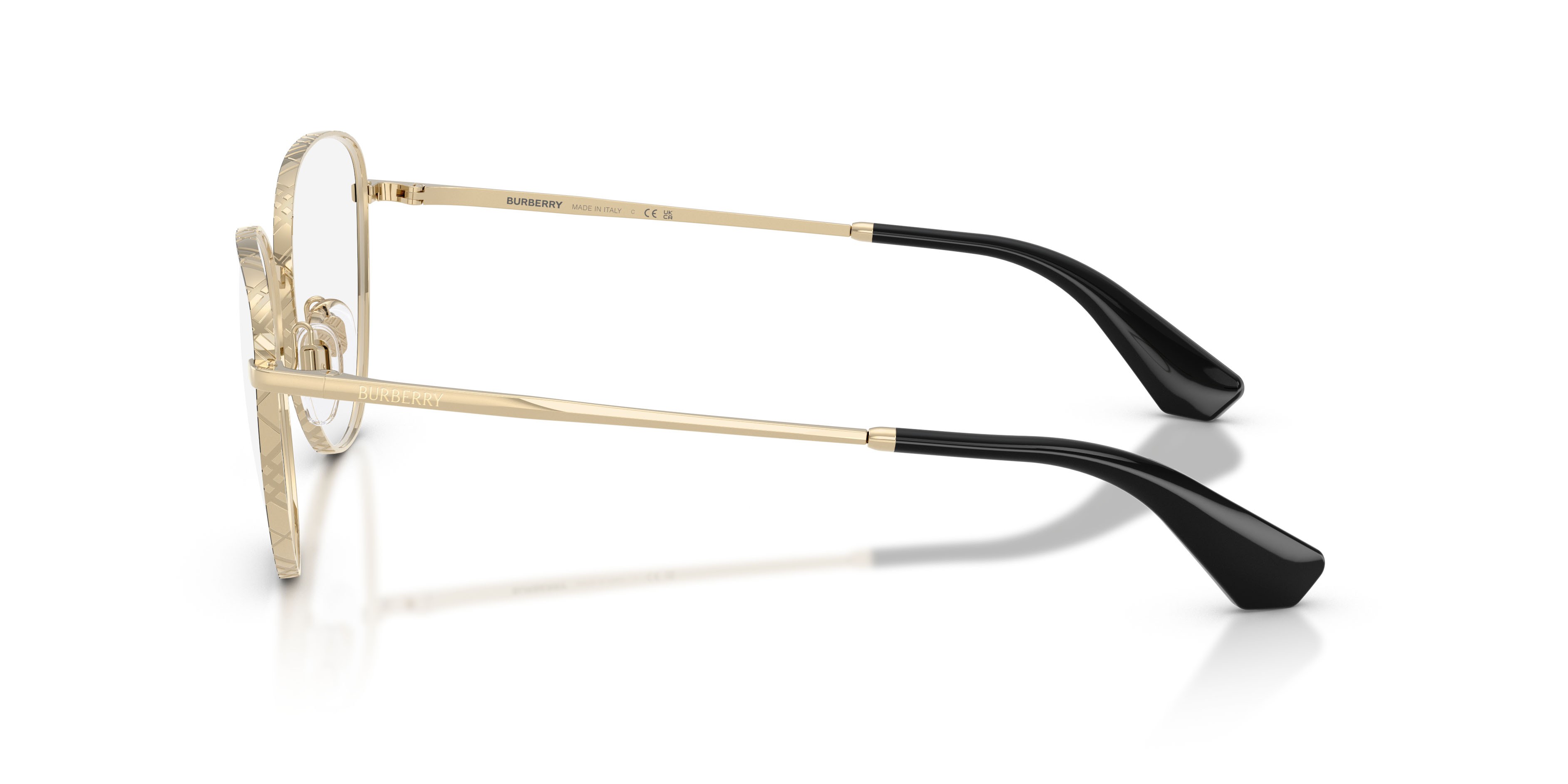 Occhiali da vista Burberry BE 1398 (1326) colore nero forma cat eye lenti lente demo