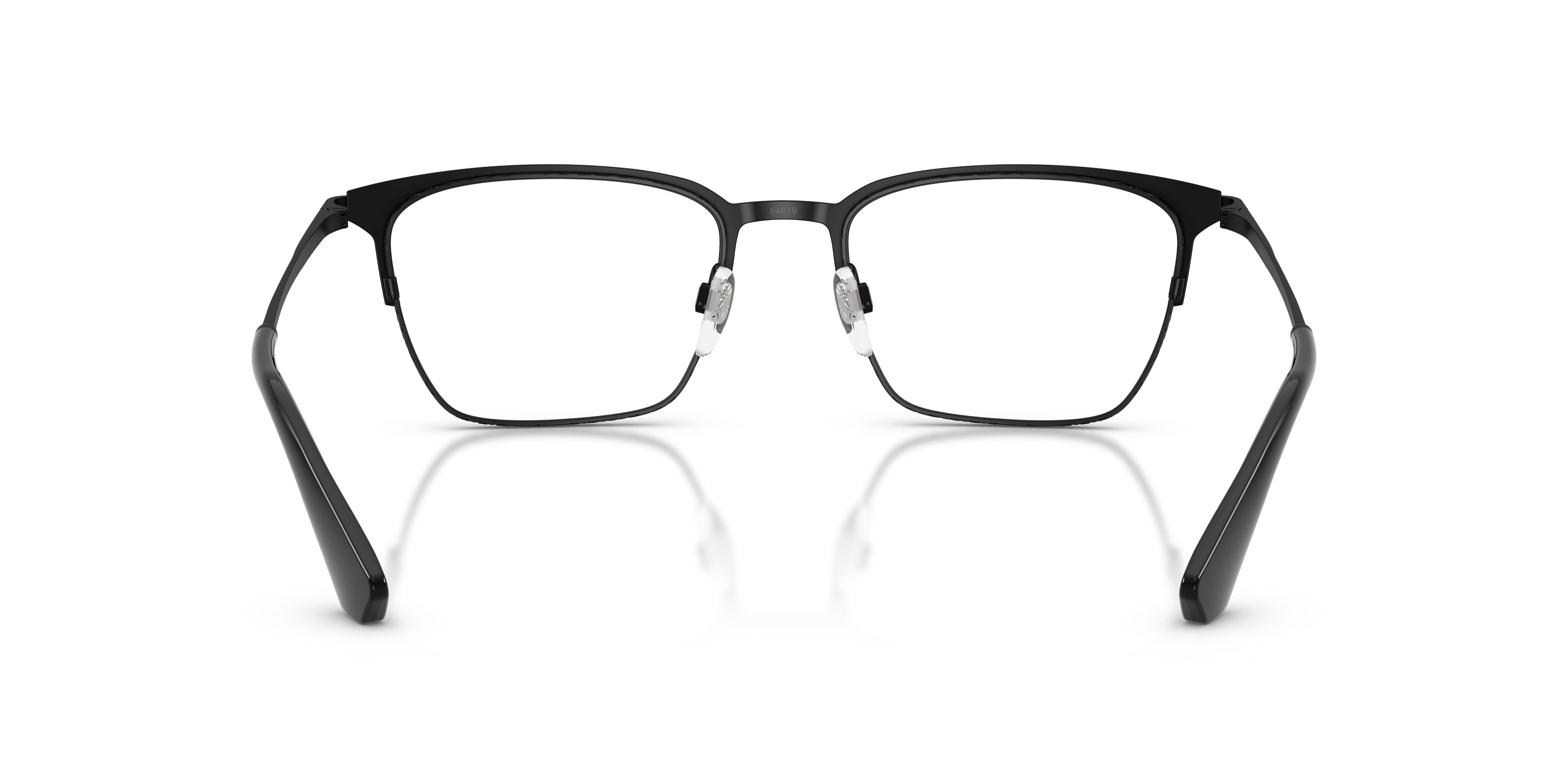 Occhiali da vista Burberry BE 1401 (1007) colore nero opaco forma rettangolare lenti lente demo