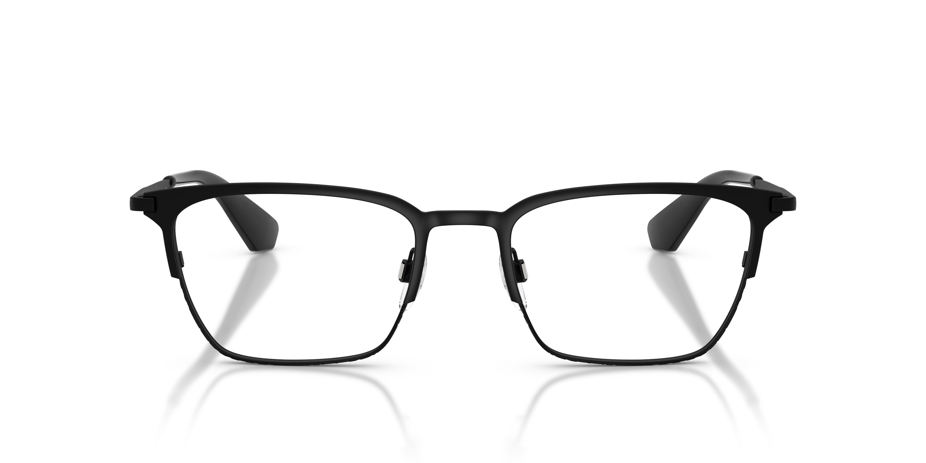 Occhiali da vista Burberry BE 1401 (1007) colore nero opaco forma rettangolare lenti lente demo