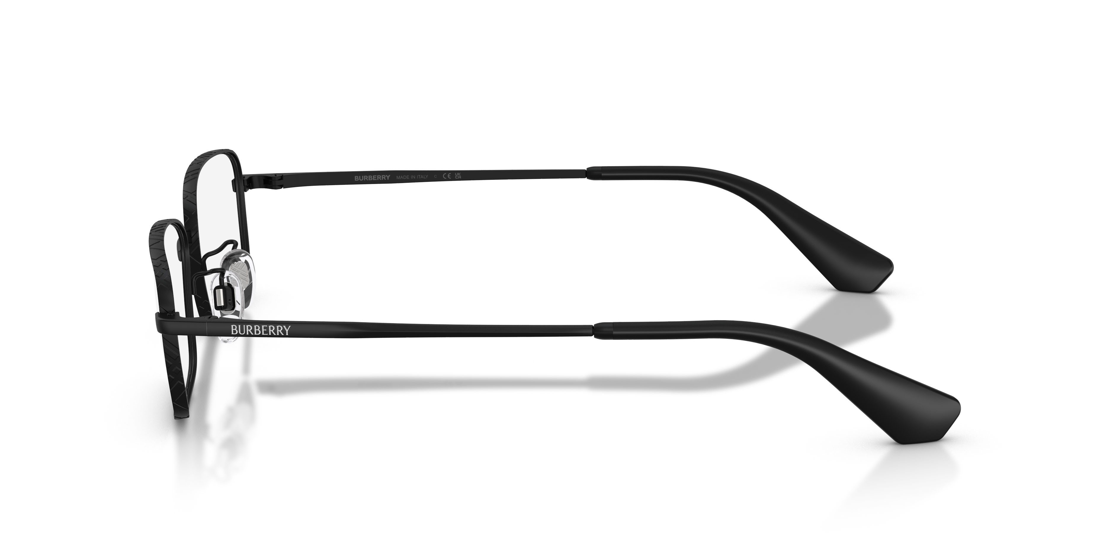Eyeglasses Burberry BE 1402D (1007) color nero opaco shape rectangle lenses lente demo