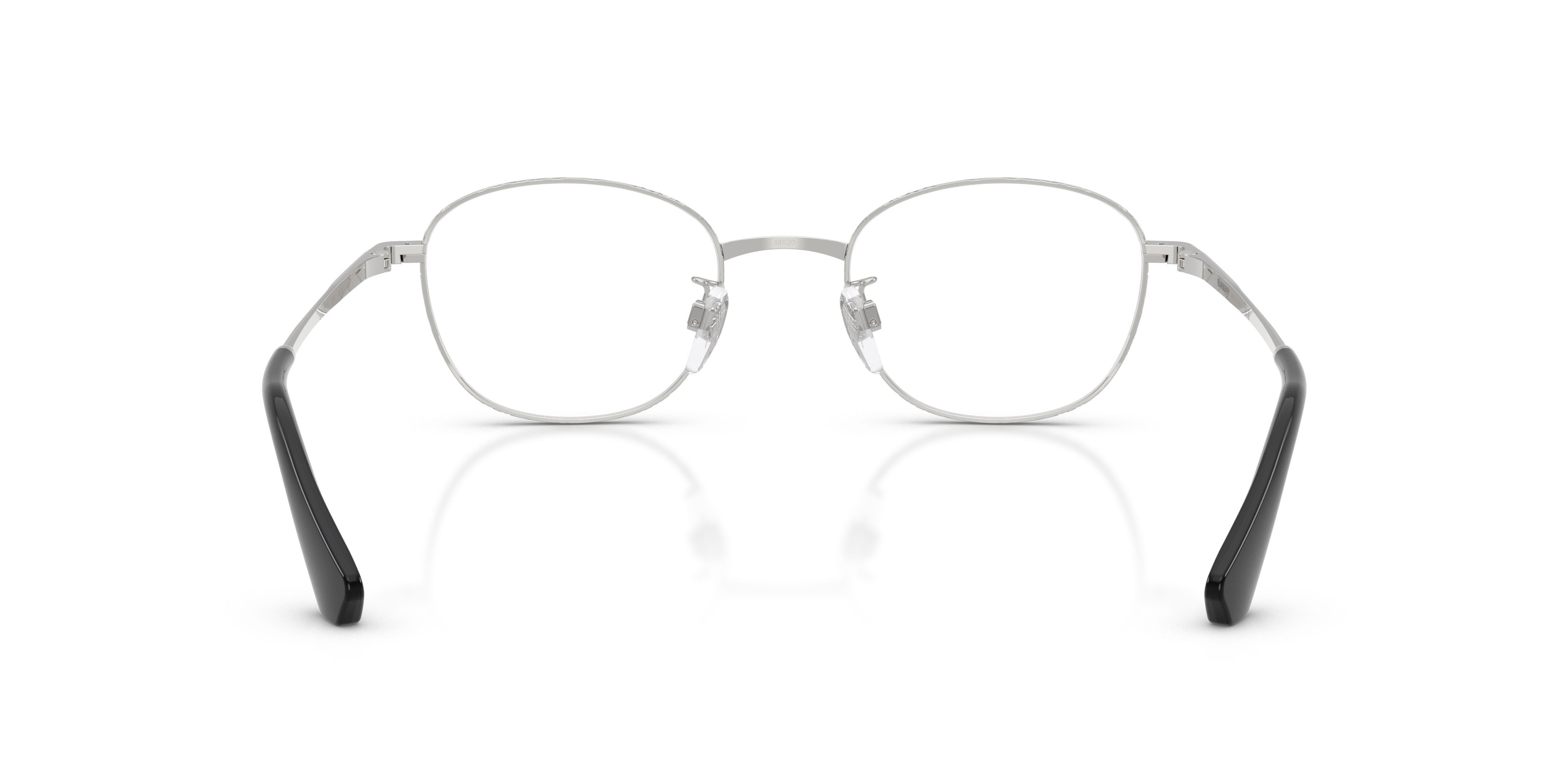 Occhiali da vista Burberry BE 1403D (1005) colore argento forma pantos lenti lente demo
