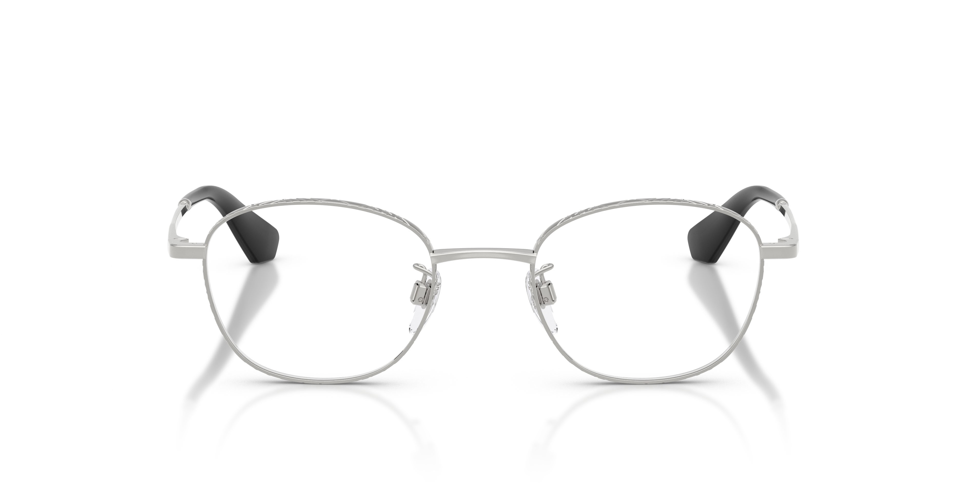 Occhiali da vista Burberry BE 1403D (1005) colore argento forma pantos lenti lente demo