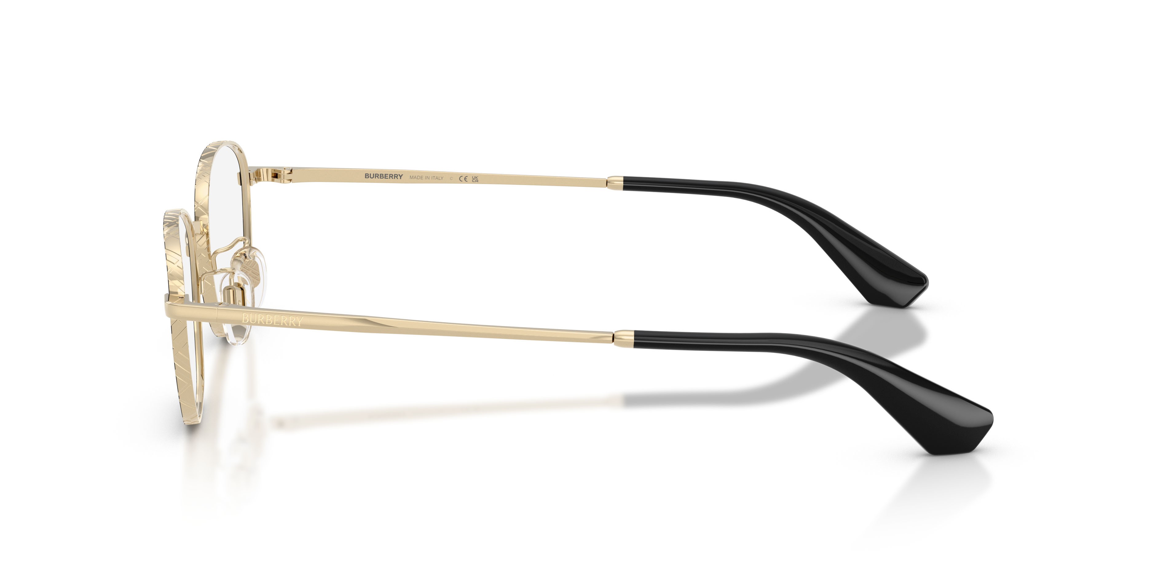 Occhiali da vista Burberry BE 1403D (1326) colore nero forma pantos lenti lente demo