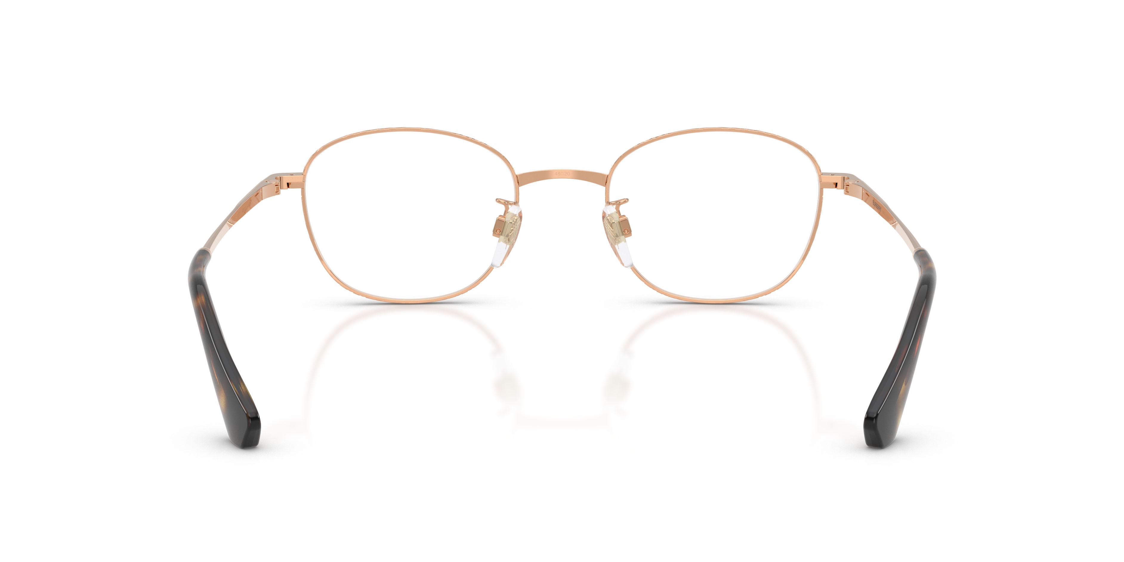 Occhiali da vista Burberry BE 1403D (1337) colore oro rose forma pantos lenti lente demo
