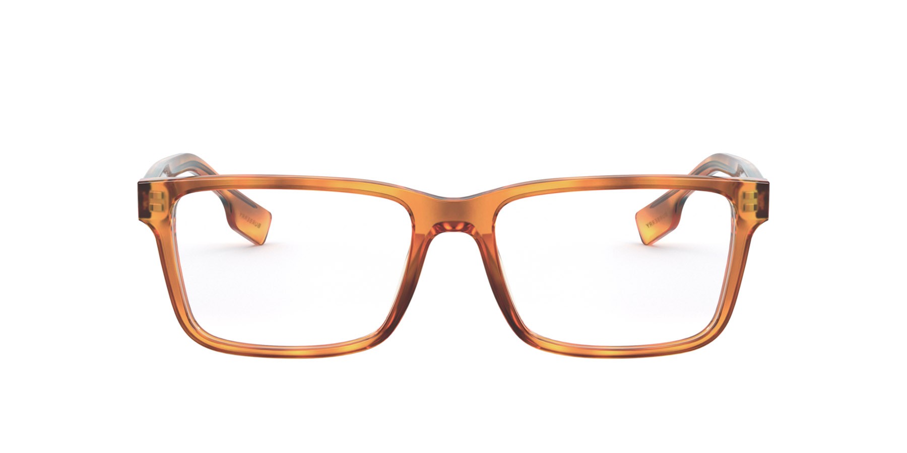 Brillen Burberry Heath BE 2320 (3863) farbe havana chiaro form rechteckig gläser lente demo