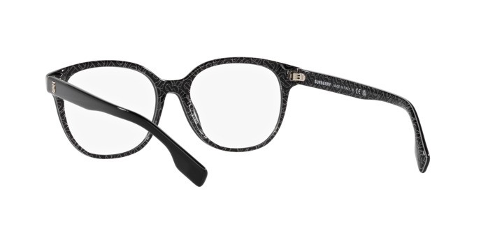Brillen Burberry Scarlet BE 2332 (3977) farbe nero/stampa tb/crystal form quadratisch gläser lente demo