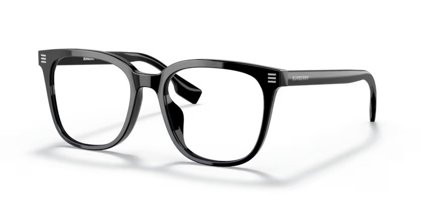 Occhiali da vista Burberry BE 2361D (3001) colore nero forma quadrato lenti lente demo