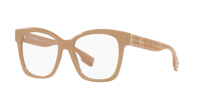 Eyeglasses Burberry Sylvie BE 2363 (3990) color beige (beige) shape square lenses lente demo
