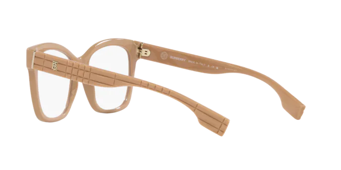 Eyeglasses Burberry Sylvie BE 2363 (3990) color beige (beige) shape square lenses lente demo
