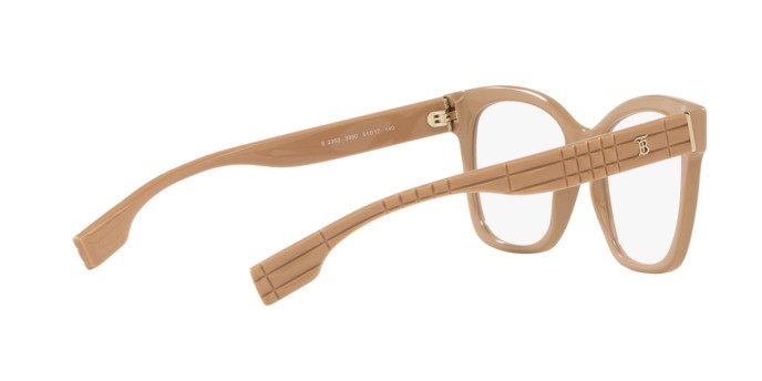 Eyeglasses Burberry Sylvie BE 2363 (3990) color beige (beige) shape square lenses lente demo