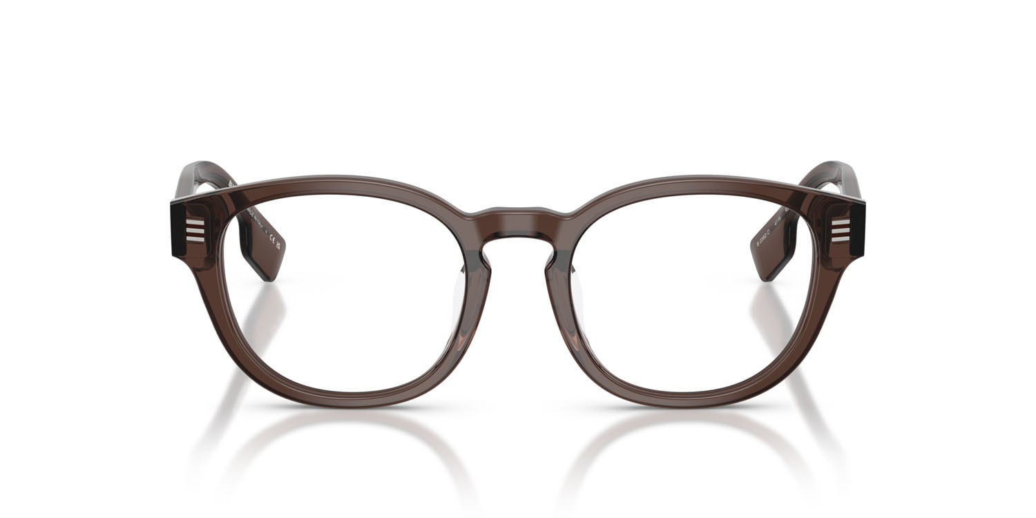 Occhiali da vista Burberry Aubrey BE 2382D (4116) colore marrone forma rotondo lenti lente demo