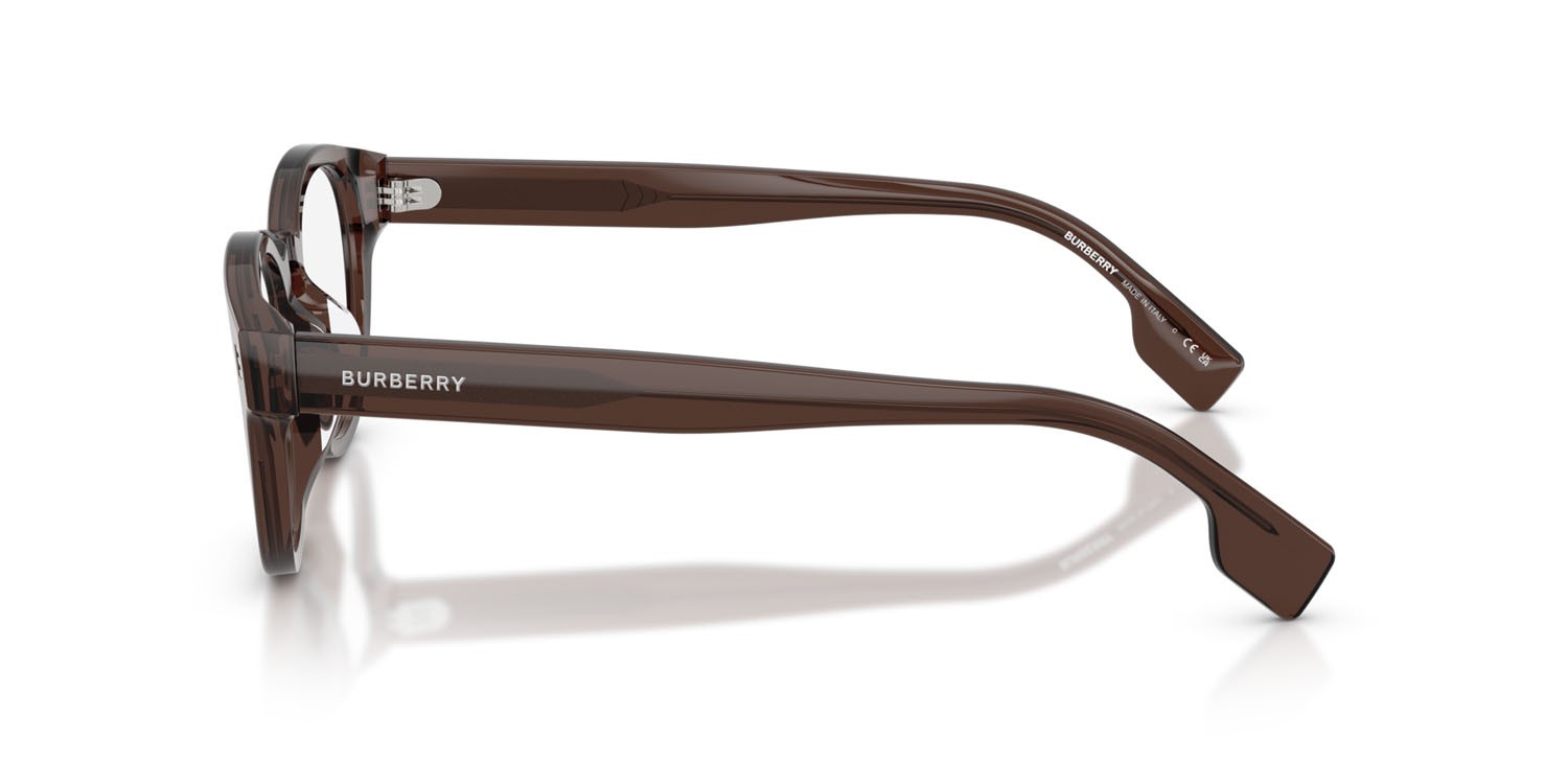 Occhiali da vista Burberry Aubrey BE 2382D (4116) colore marrone forma rotondo lenti lente demo