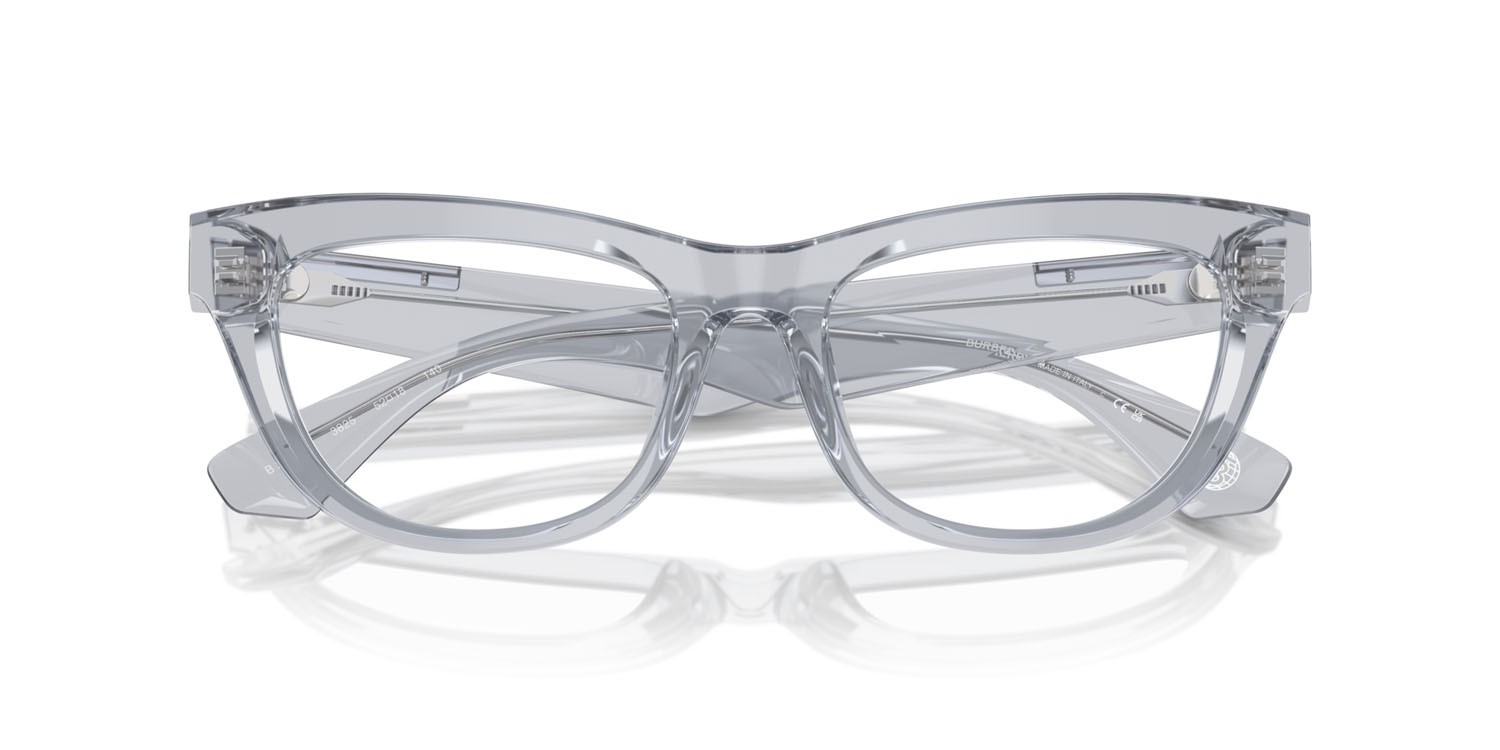 Occhiali da vista Burberry BE 2406U (3825) colore grigio forma rettangolare lenti lente demo
