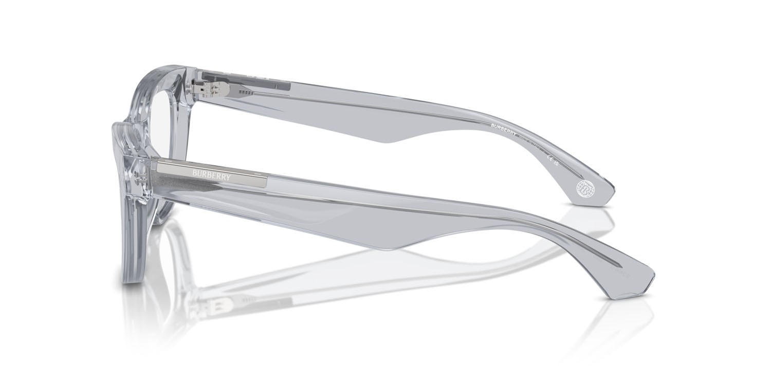 Occhiali da vista Burberry BE 2406U (3825) colore grigio forma rettangolare lenti lente demo