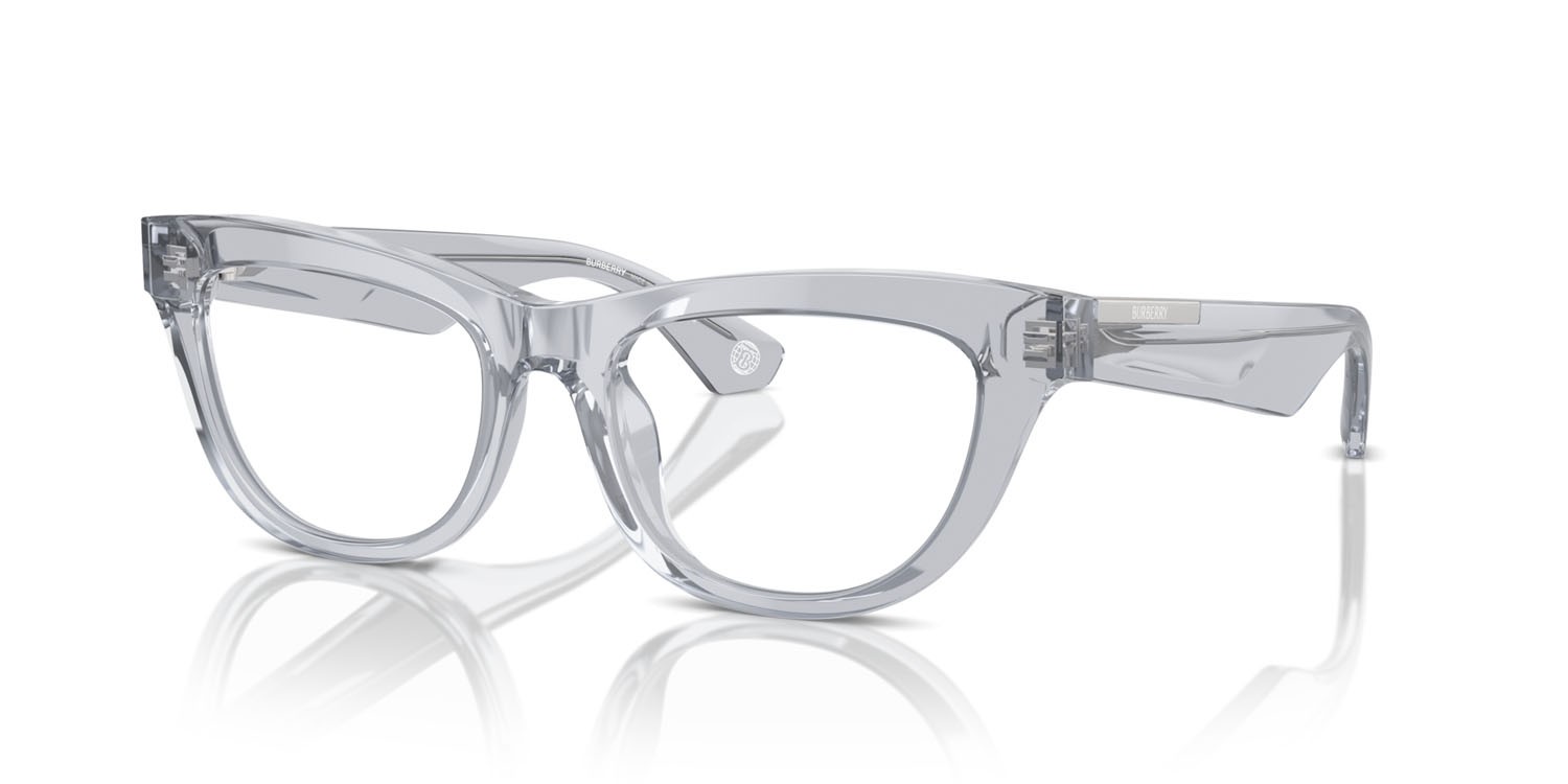 Occhiali da vista Burberry BE 2406U (3825) colore grigio forma rettangolare lenti lente demo