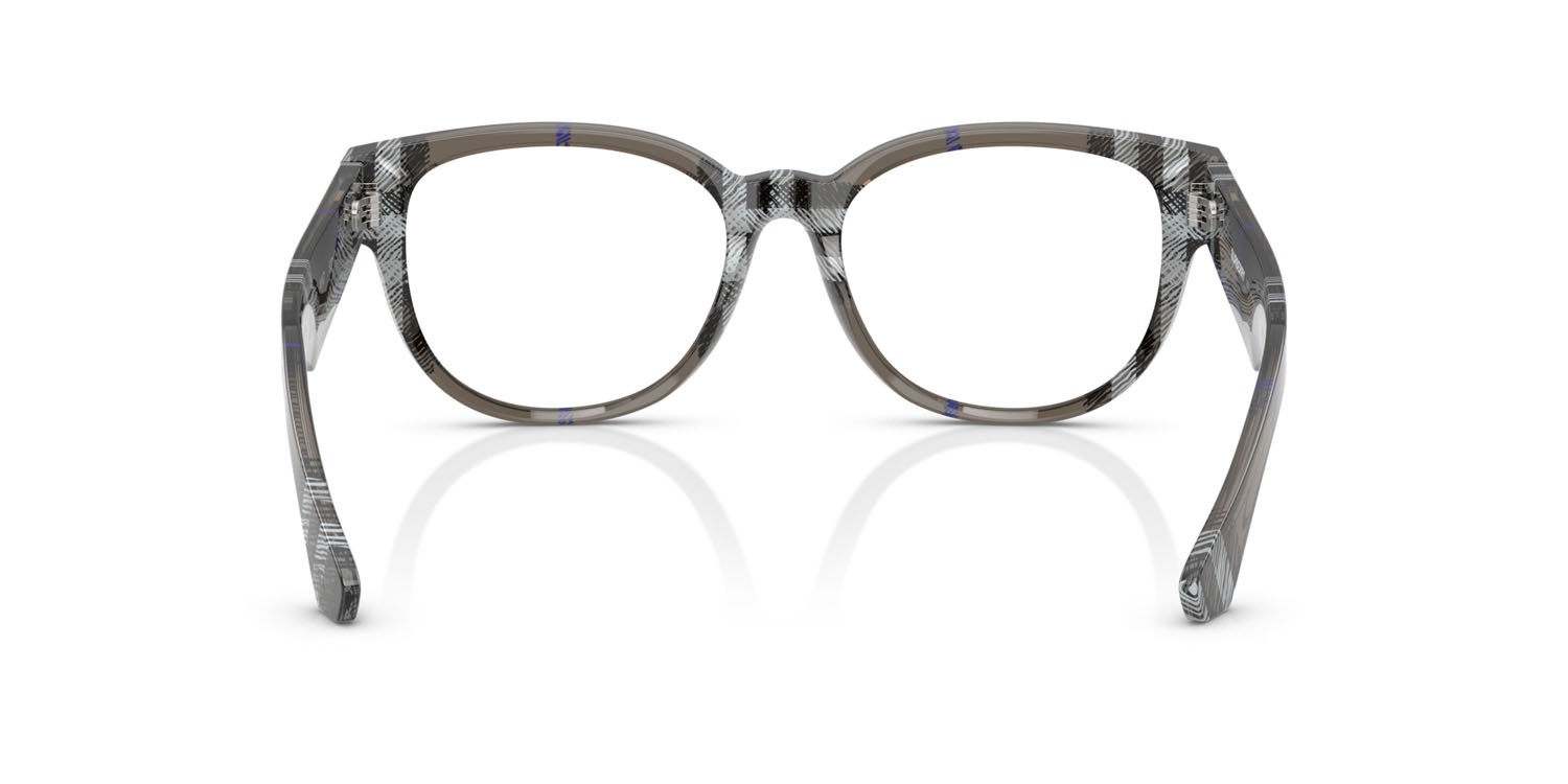 Occhiali da vista Burberry BE 2410 (4147) colore lichen check forma pantos lenti lente demo