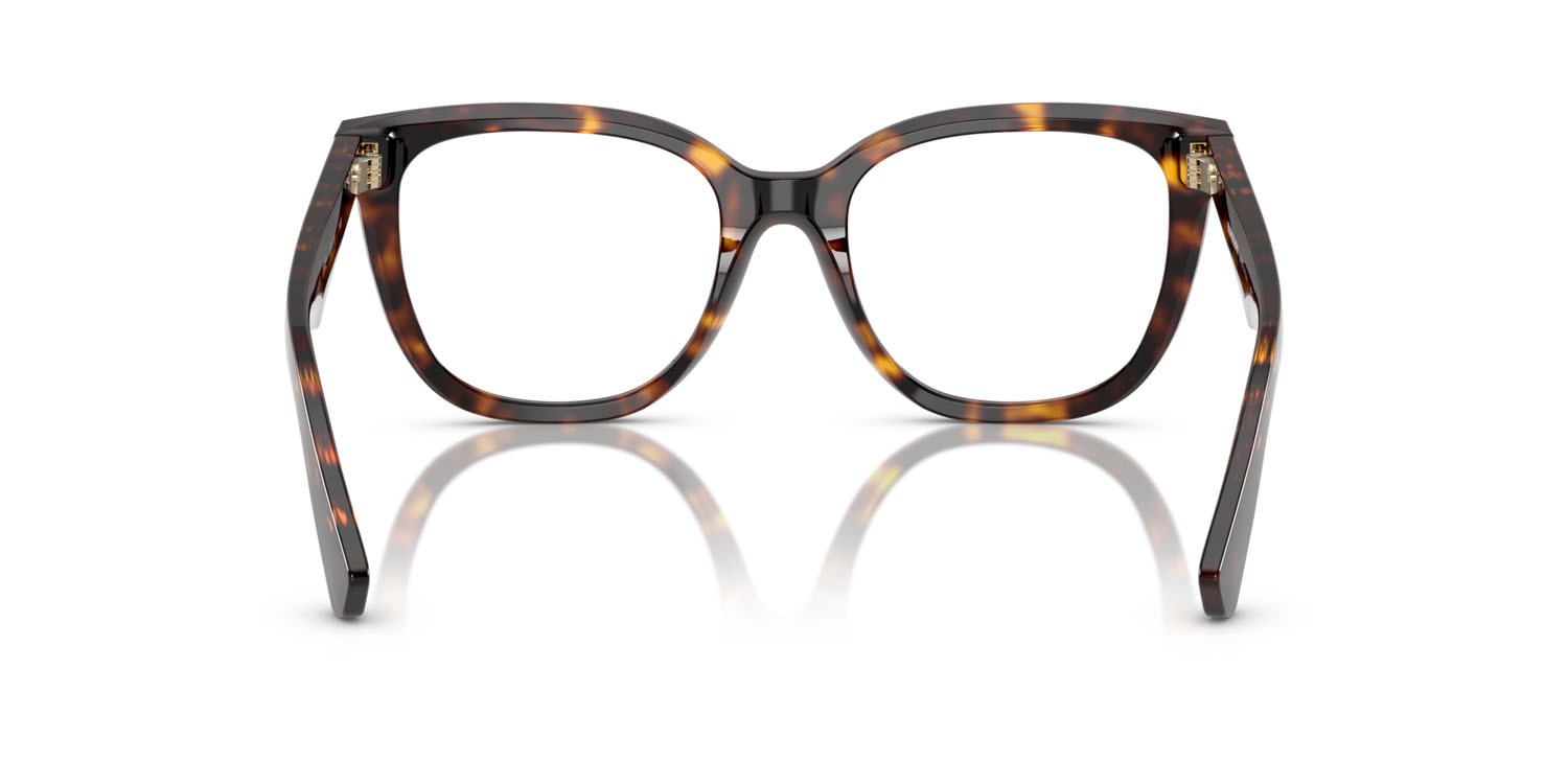 Occhiali da vista Burberry BE 2415 (3002) colore havana scuro forma quadrato lenti lente demo