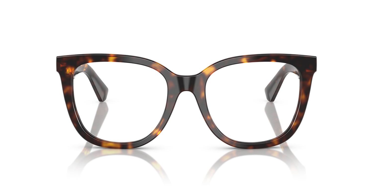 Occhiali da vista Burberry BE 2415 (3002) colore havana scuro forma quadrato lenti lente demo