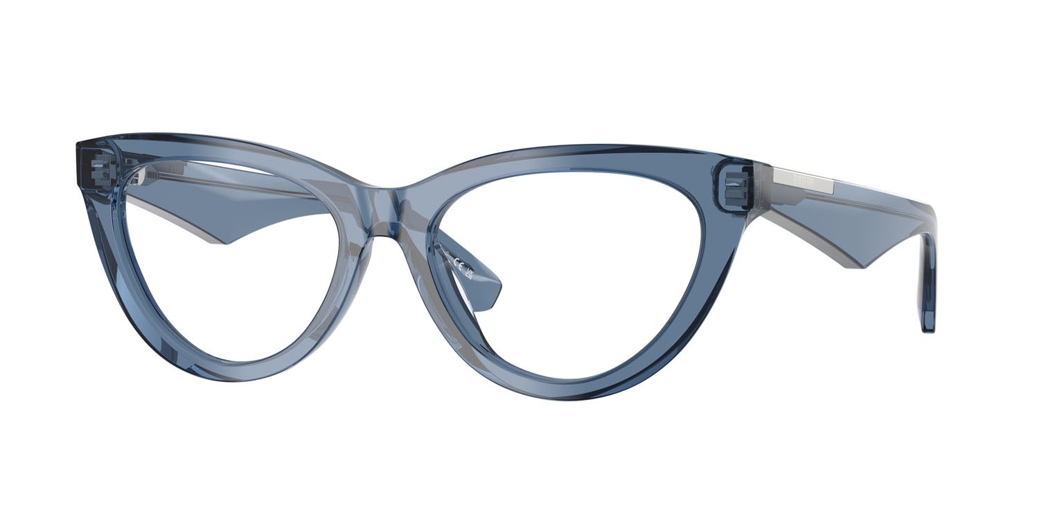 Occhiali da vista Burberry BE 2418U (4117) colore blu forma cat eye lenti lente demo