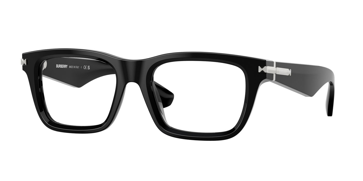 Occhiali da vista Burberry BE 2419 (3001) colore nero forma rettangolare lenti lente demo