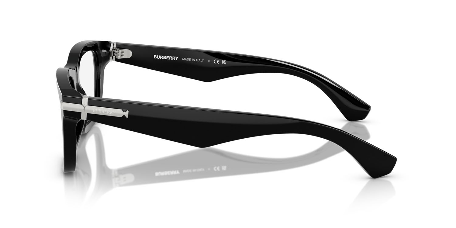 Occhiali da vista Burberry BE 2419 (3001) colore nero forma rettangolare lenti lente demo