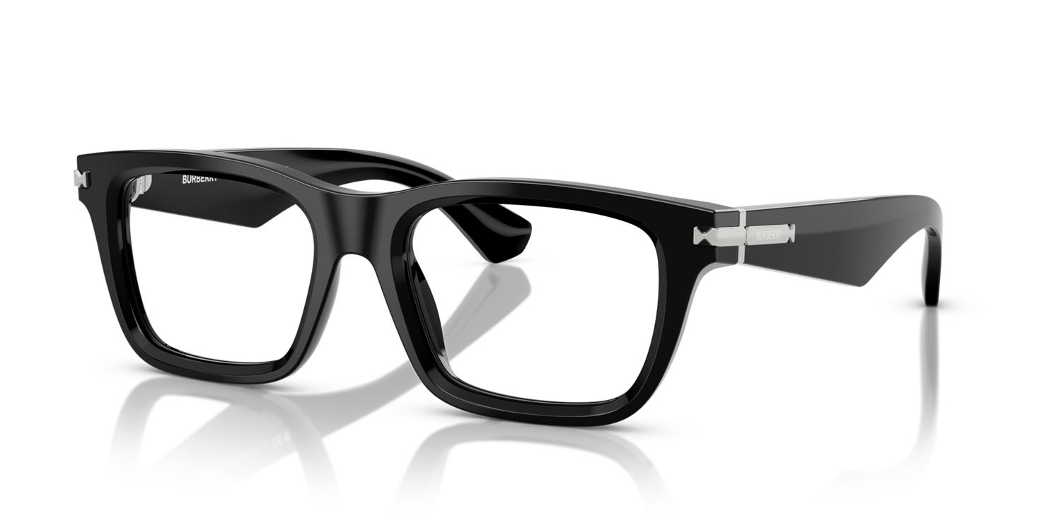 Occhiali da vista Burberry BE 2419 (3001) colore nero forma rettangolare lenti lente demo