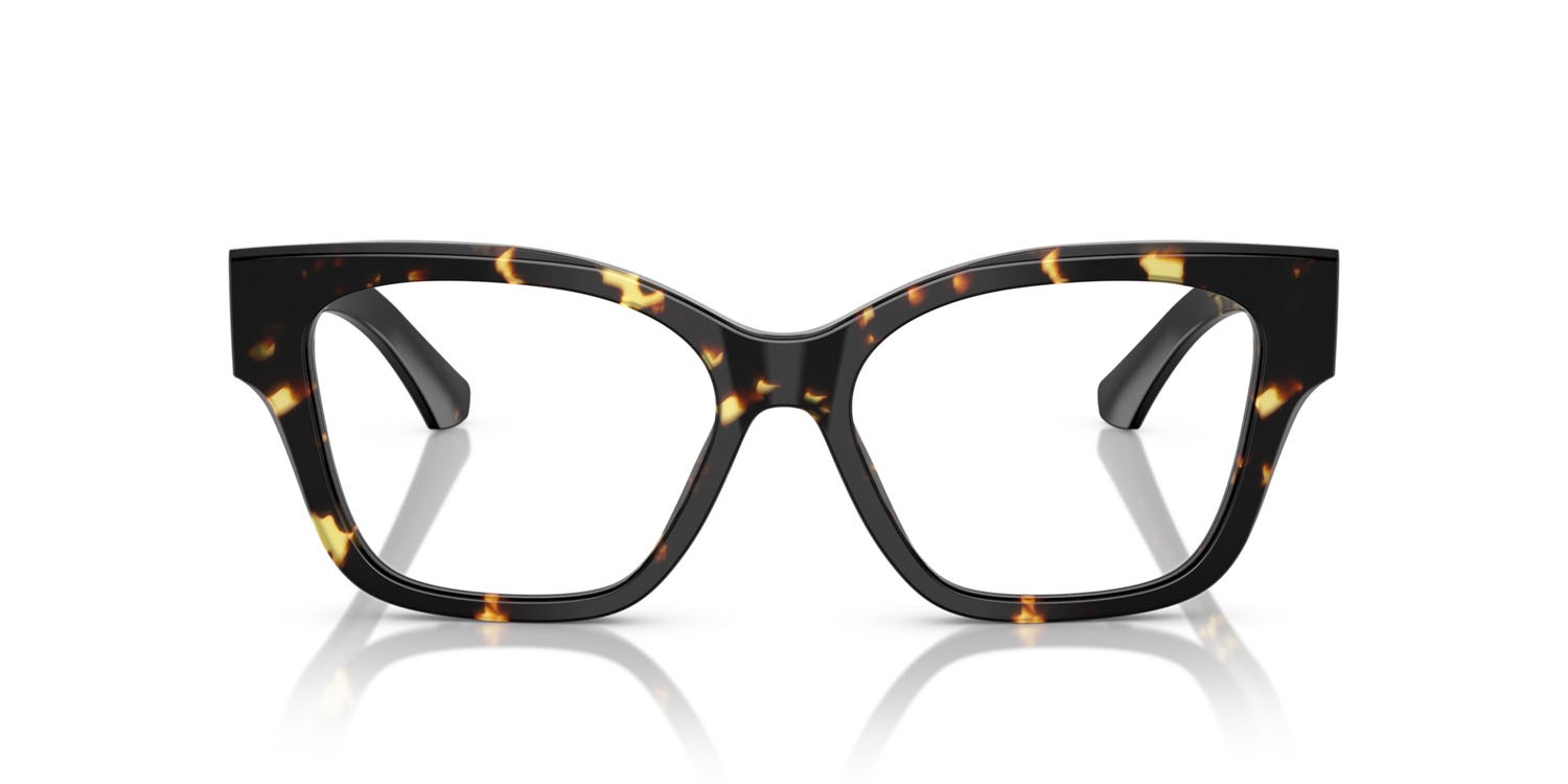 Occhiali da vista Burberry BE 2420 (4106) colore havana giallo forma cat eye lenti lente demo