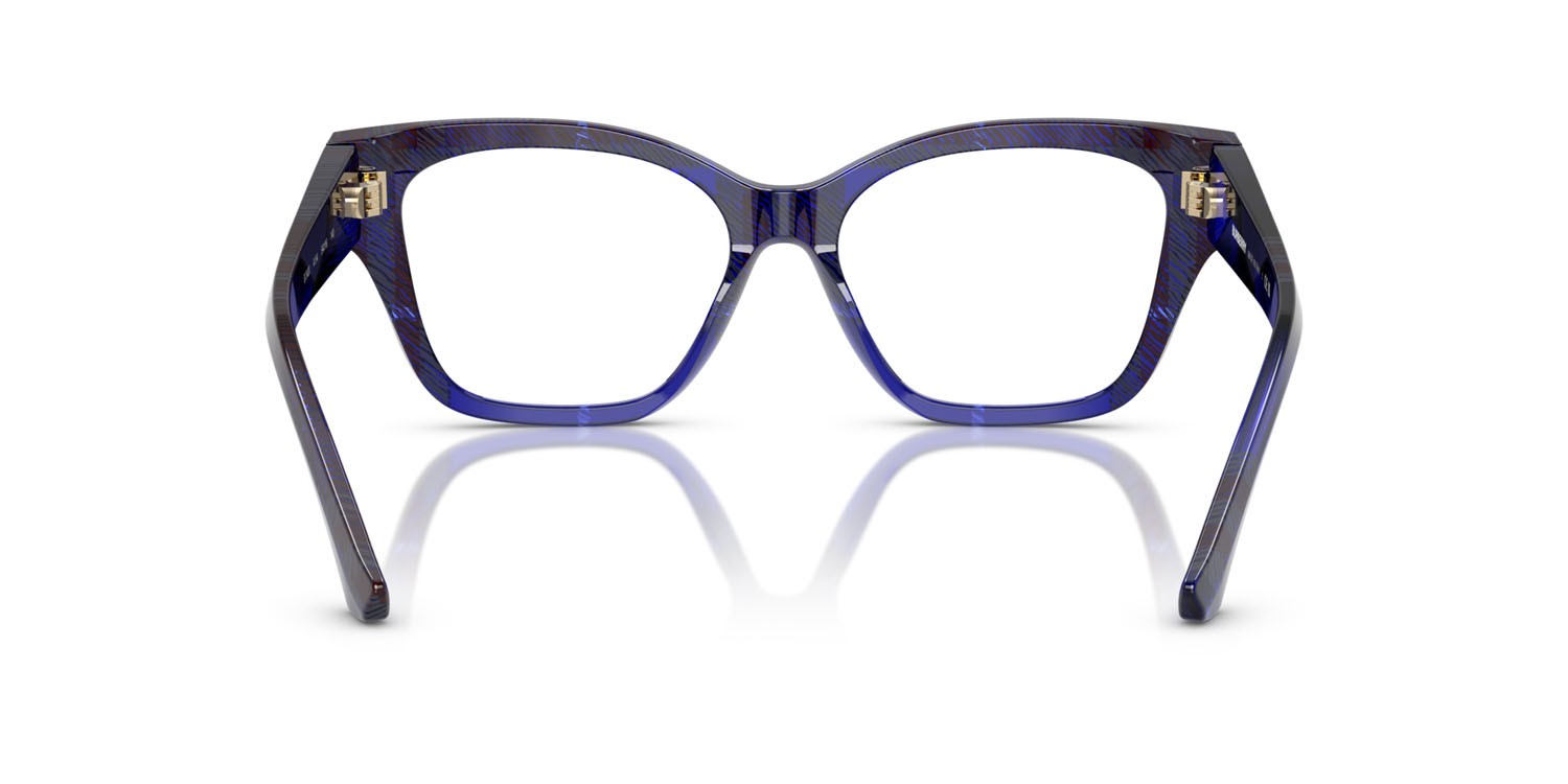 Occhiali da vista Burberry BE 2420 (4114) colore check blue forma cat eye lenti lente demo