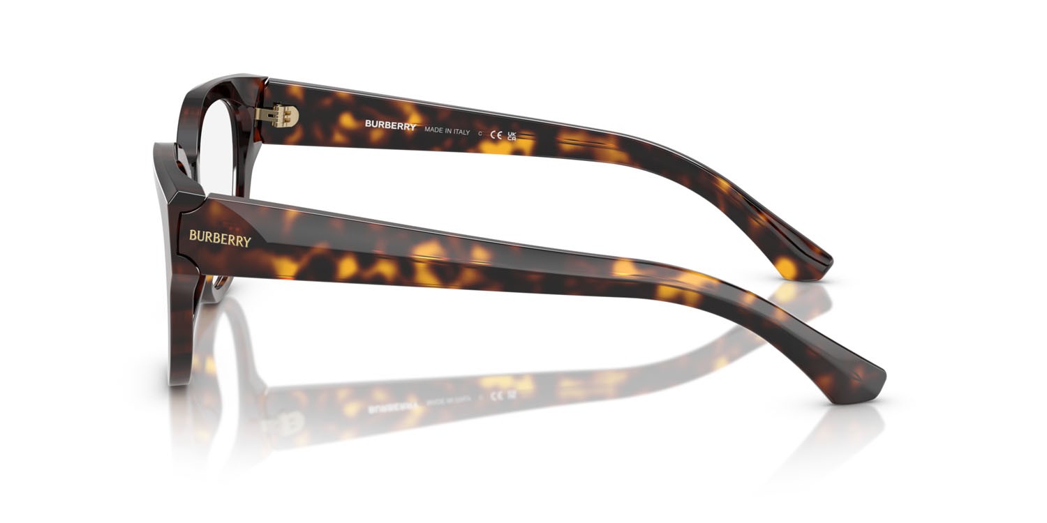 Occhiali da vista Burberry BE 2421 (3002) colore havana scuro forma pantos lenti lente demo