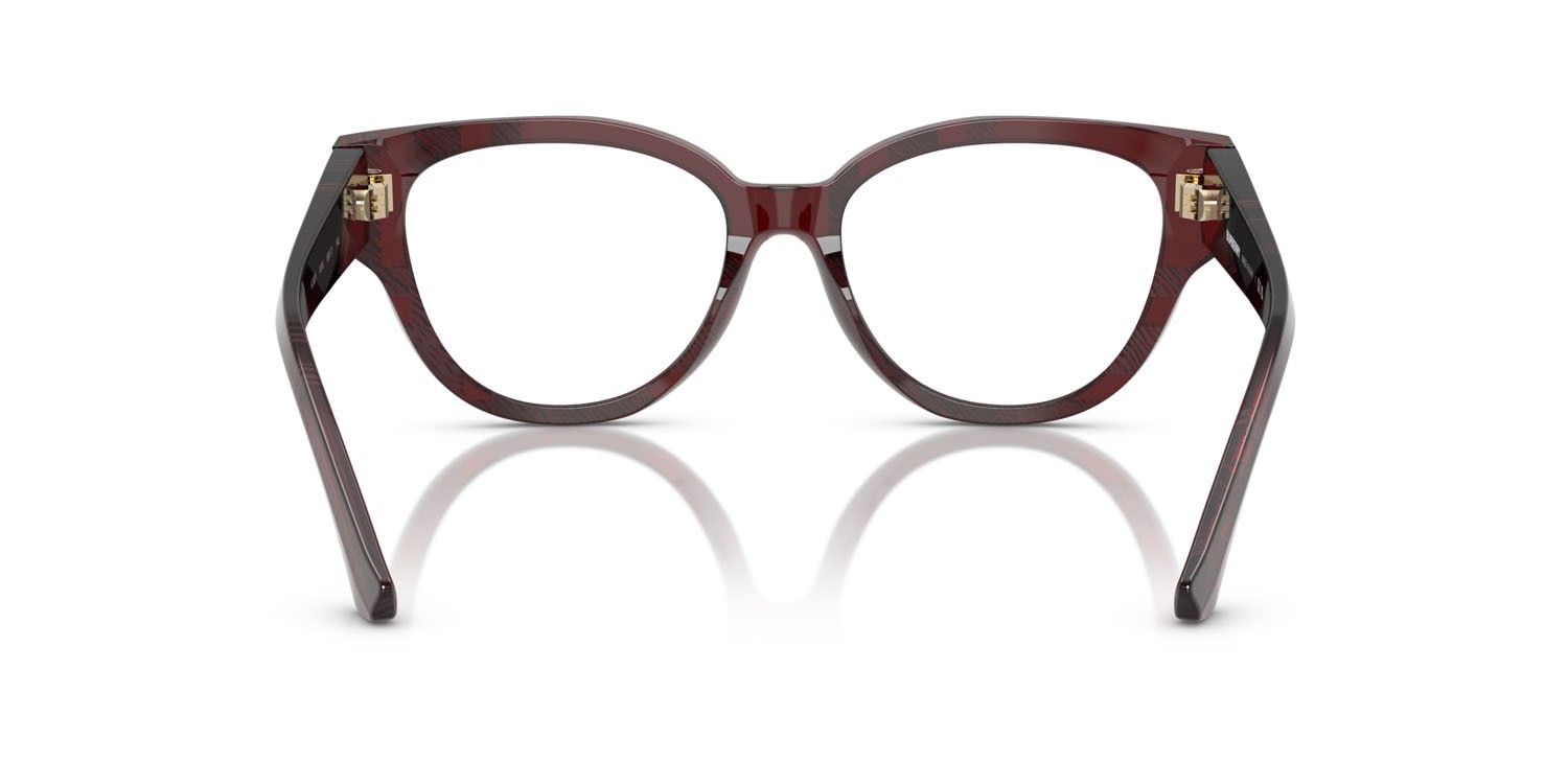 Occhiali da vista Burberry BE 2421 (4115) colore check red forma pantos lenti lente demo