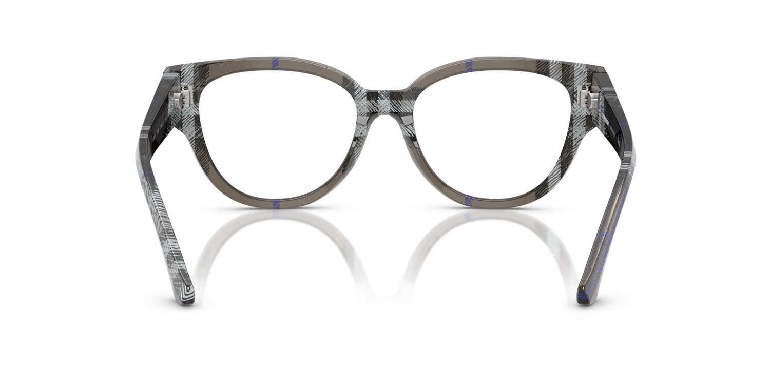 Occhiali da vista Burberry BE 2421 (4147) colore lichen check forma pantos lenti lente demo
