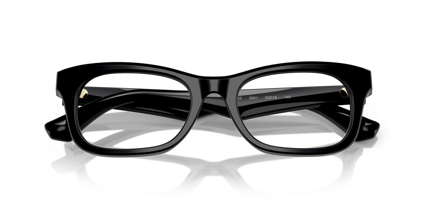 Occhiali da vista Burberry BE 2422 (3001) colore nero forma rettangolare lenti lente demo