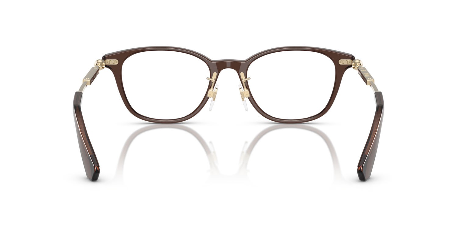 Occhiali da vista Burberry BE 2423D (4116) colore marrone forma quadrato lenti lente demo