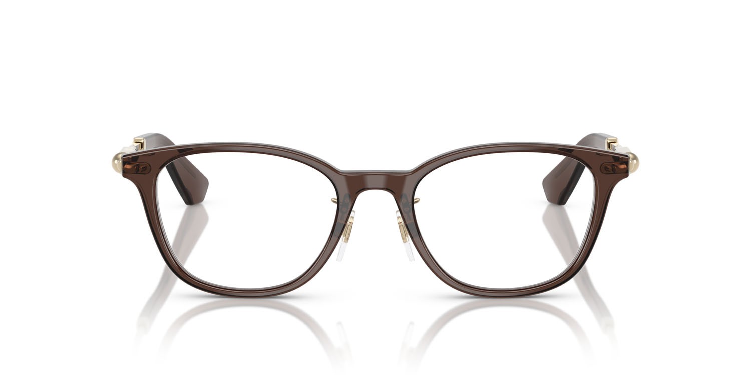 Occhiali da vista Burberry BE 2423D (4116) colore marrone forma quadrato lenti lente demo