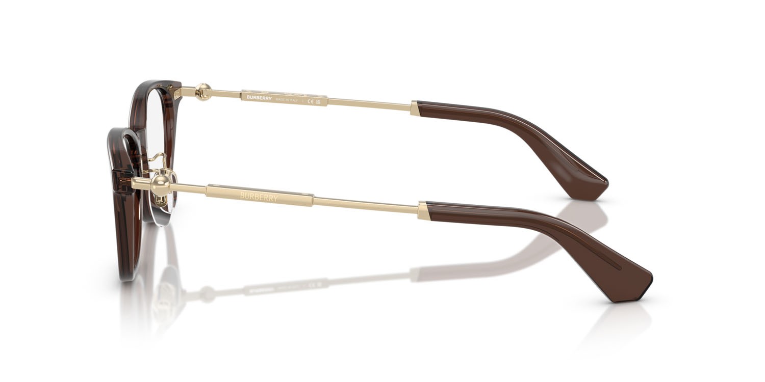 Occhiali da vista Burberry BE 2423D (4116) colore marrone forma quadrato lenti lente demo