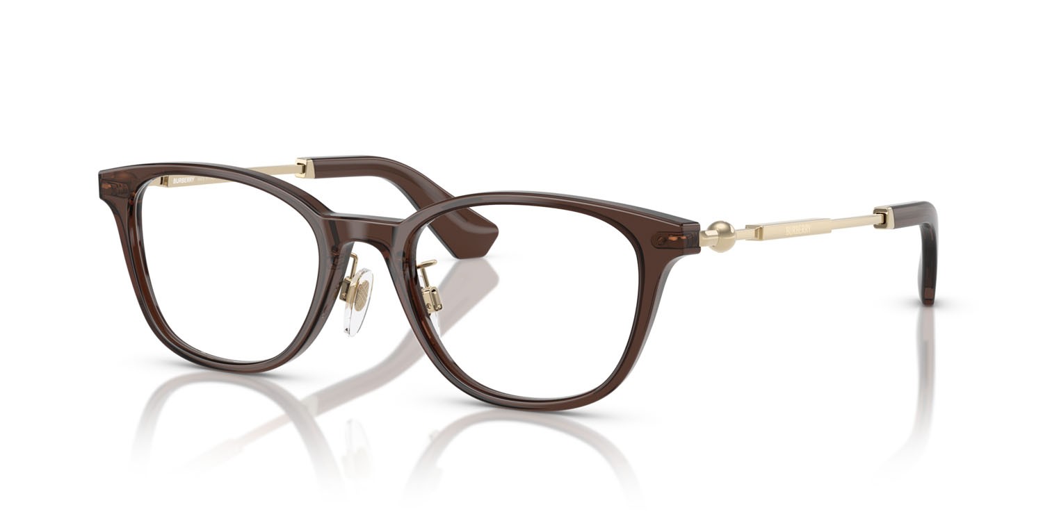 Occhiali da vista Burberry BE 2423D (4116) colore marrone forma quadrato lenti lente demo