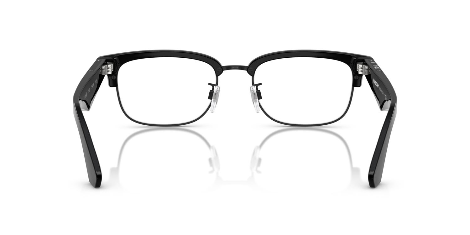 Occhiali da vista Burberry BE 2424D (3001) colore nero opaco forma quadrato lenti lente demo