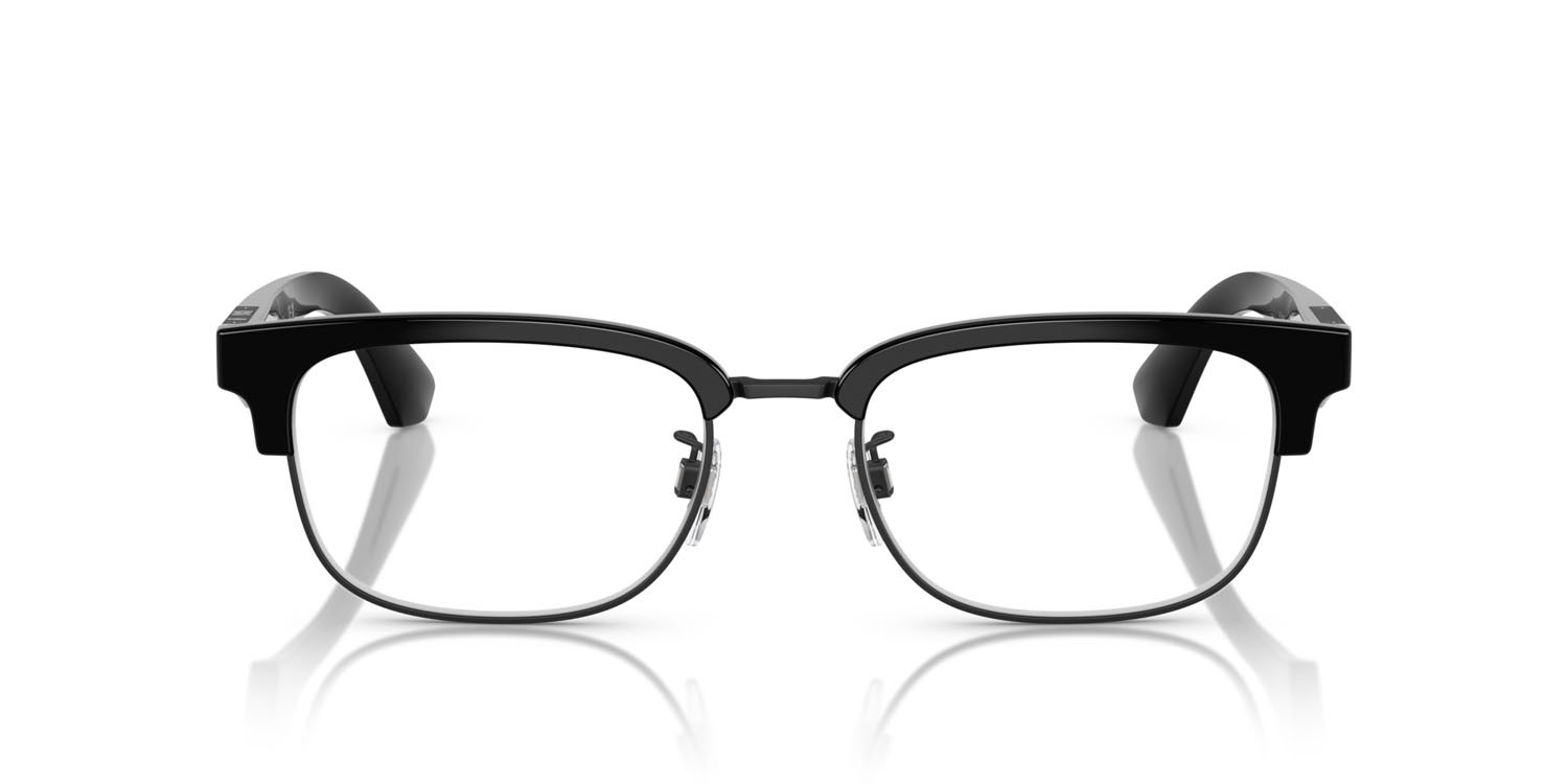 Occhiali da vista Burberry BE 2424D (3001) colore nero opaco forma quadrato lenti lente demo