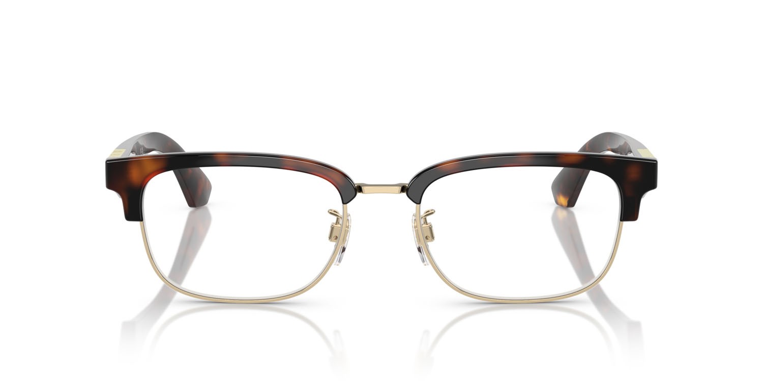 Brillen Burberry BE 2424D (3002) farbe oro chiaro form quadratisch gläser lente demo