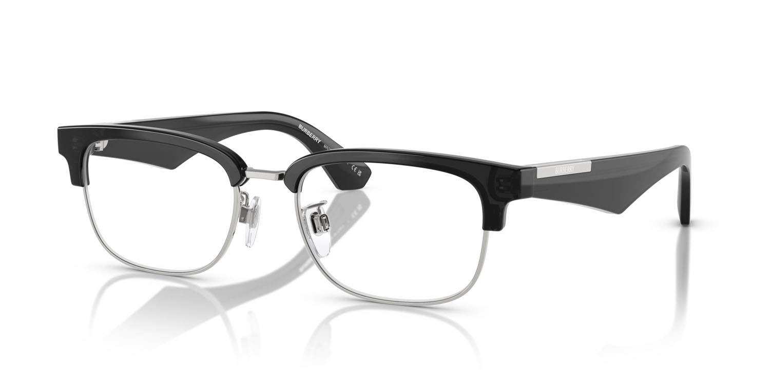 Occhiali da vista Burberry BE 2424D (4112) colore argento forma quadrato lenti lente demo