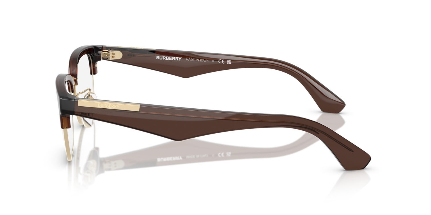 Brillen Burberry BE 2424D (4116) farbe oro chiaro form quadratisch gläser lente demo