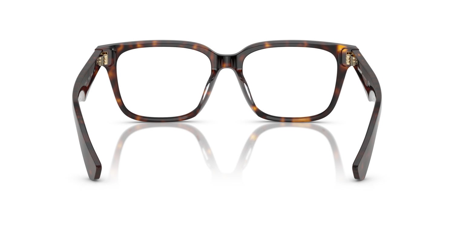 Occhiali da vista Burberry BE 2425D (3002) colore havana scuro forma quadrato lenti lente demo