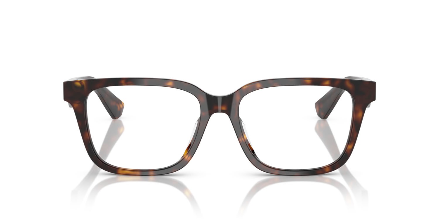 Occhiali da vista Burberry BE 2425D (3002) colore havana scuro forma quadrato lenti lente demo