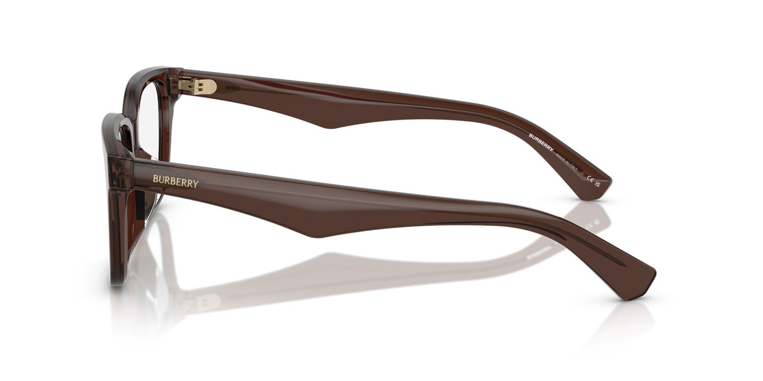 Occhiali da vista Burberry BE 2425D (4116) colore marrone forma quadrato lenti lente demo