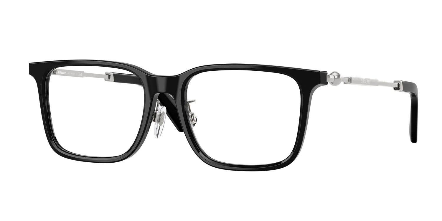 Occhiali da vista Burberry BE 2426D (3001) colore nero forma quadrato lenti lente demo