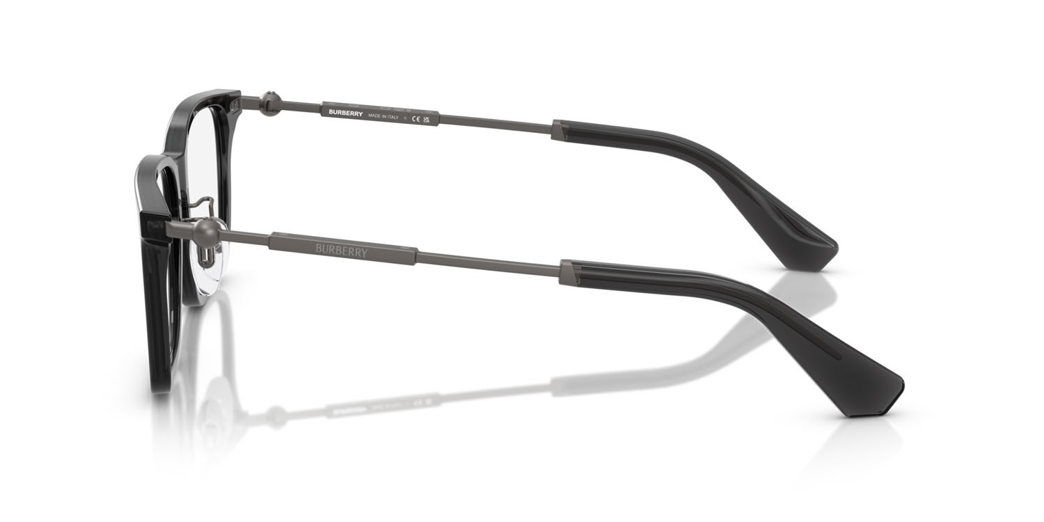 Occhiali da vista Burberry BE 2426D (4112) colore grigio forma quadrato lenti lente demo
