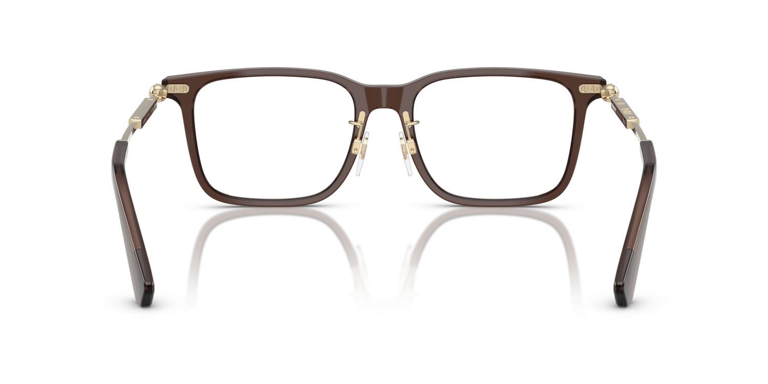 Occhiali da vista Burberry BE 2426D (4116) colore marrone forma quadrato lenti lente demo